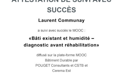 Formation du bâti existant et humidité, diagnostic avant réhabilitation